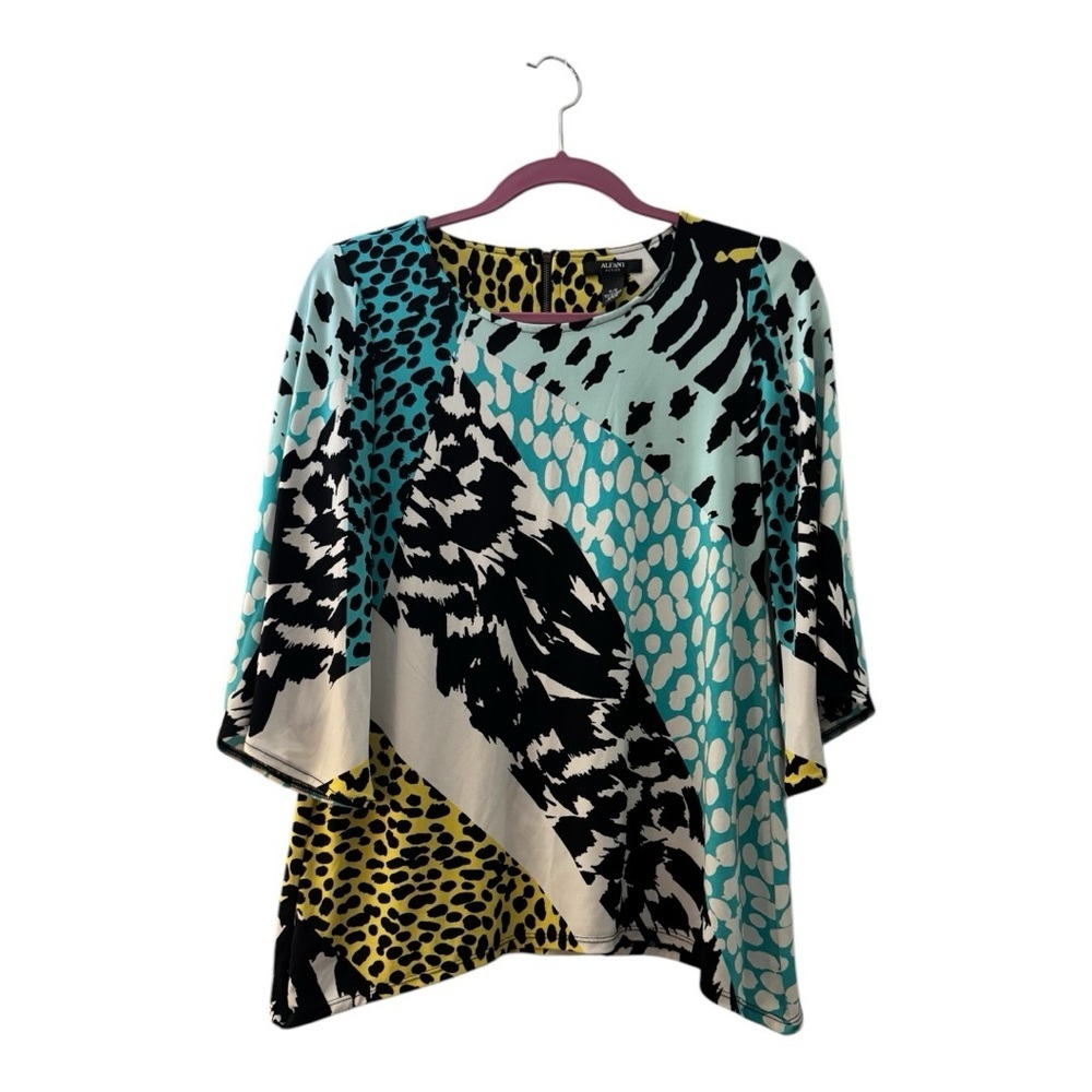 Chic Multicolor Patterned Women's Top